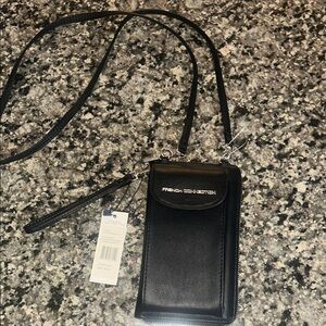French Connection Black Phone Holster with Strap